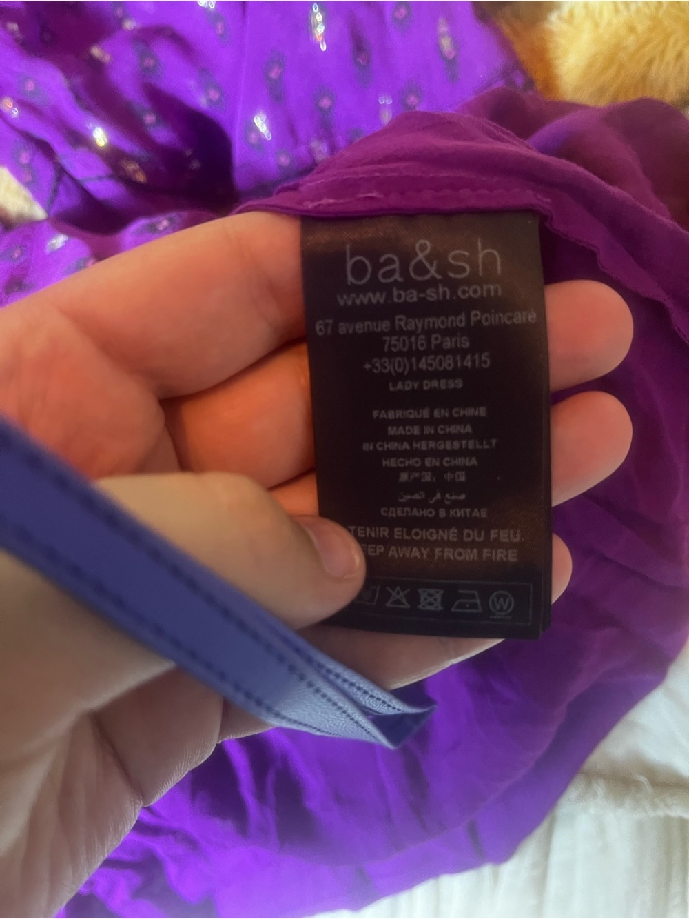 BA&SH Cyana Balloon-Sleeve Midi
Dress in Purple Size S - Picture 8 of 10